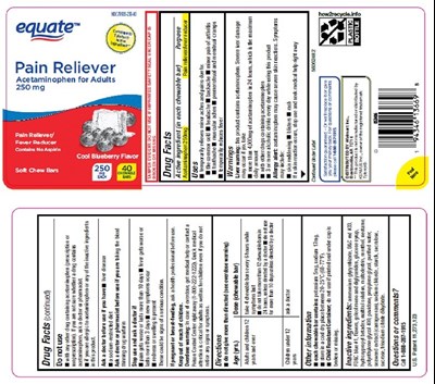Equate Pain Reliever Acetaminophen For Adults 250 mg (Walmart Aceta 250 mg 40ct Cb)